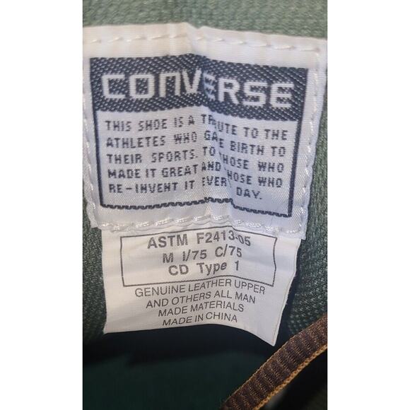 Converse Mens ASTM F2413-05 Leather Steel Toe Brown Work Boots size 14 - Picture 8 of 12